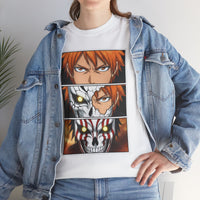 Load image into Gallery viewer, Anime Character Panel Graphic Tee — Intense Eyes &amp; Mask Design