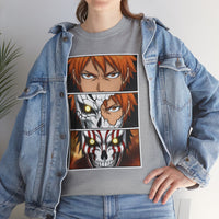 Load image into Gallery viewer, Anime Character Panel Graphic Tee — Intense Eyes &amp; Mask Design