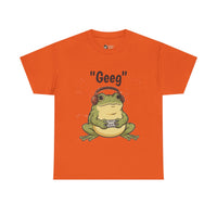 Load image into Gallery viewer, Geek Frog T‑Shirt – "Geeg" Gamer Frog Graphic Tee
