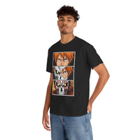 Load image into Gallery viewer, Anime Character Panel Graphic Tee — Intense Eyes &amp; Mask Design
