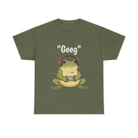 Load image into Gallery viewer, Geek Frog T‑Shirt – "Geeg" Gamer Frog Graphic Tee