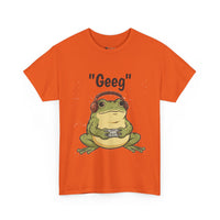 Load image into Gallery viewer, Geek Frog T‑Shirt – "Geeg" Gamer Frog Graphic Tee
