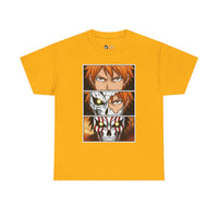 Load image into Gallery viewer, Anime Character Panel Graphic Tee — Intense Eyes &amp; Mask Design