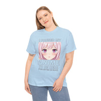 Load image into Gallery viewer, Anime Pause T‑Shirt — "I Paused My Anime to Be Here" Cute Pink Aesthetic Tee