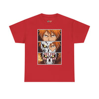 Load image into Gallery viewer, Anime Character Panel Graphic Tee — Intense Eyes &amp; Mask Design