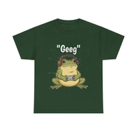 Load image into Gallery viewer, Geek Frog T‑Shirt – "Geeg" Gamer Frog Graphic Tee