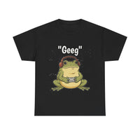 Load image into Gallery viewer, Geek Frog T‑Shirt – "Geeg" Gamer Frog Graphic Tee