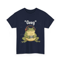 Load image into Gallery viewer, Geek Frog T‑Shirt – "Geeg" Gamer Frog Graphic Tee