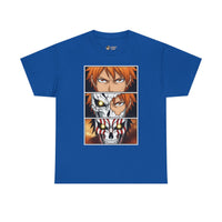 Load image into Gallery viewer, Anime Character Panel Graphic Tee — Intense Eyes &amp; Mask Design