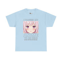 Load image into Gallery viewer, Anime Pause T‑Shirt — "I Paused My Anime to Be Here" Cute Pink Aesthetic Tee