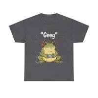 Load image into Gallery viewer, Geek Frog T‑Shirt – "Geeg" Gamer Frog Graphic Tee