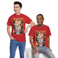 Load image into Gallery viewer, Anime Character Panel Graphic Tee — Intense Eyes &amp; Mask Design