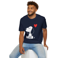Load image into Gallery viewer, Snoopy Heart T-Shirt — Cute Cartoon Dog Tee for Dog Lovers