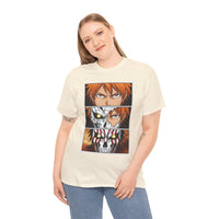 Load image into Gallery viewer, Anime Character Panel Graphic Tee — Intense Eyes &amp; Mask Design