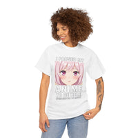 Load image into Gallery viewer, Anime Pause T‑Shirt — "I Paused My Anime to Be Here" Cute Pink Aesthetic Tee