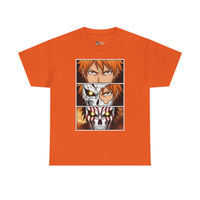 Load image into Gallery viewer, Anime Character Panel Graphic Tee — Intense Eyes &amp; Mask Design