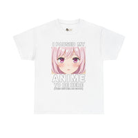 Load image into Gallery viewer, Anime Pause T‑Shirt — "I Paused My Anime to Be Here" Cute Pink Aesthetic Tee
