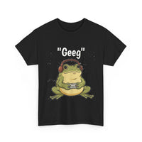 Load image into Gallery viewer, Geek Frog T‑Shirt – "Geeg" Gamer Frog Graphic Tee
