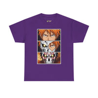 Load image into Gallery viewer, Anime Character Panel Graphic Tee — Intense Eyes &amp; Mask Design