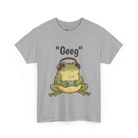 Load image into Gallery viewer, Geek Frog T‑Shirt – "Geeg" Gamer Frog Graphic Tee
