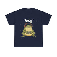 Load image into Gallery viewer, Geek Frog T‑Shirt – "Geeg" Gamer Frog Graphic Tee
